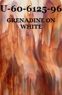 U-60-6125-96 GRENADINE ON WHITE 